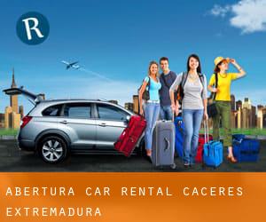 Abertura car rental (Caceres, Extremadura)