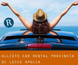 Alliste car rental (Provincia di Lecce, Apulia)